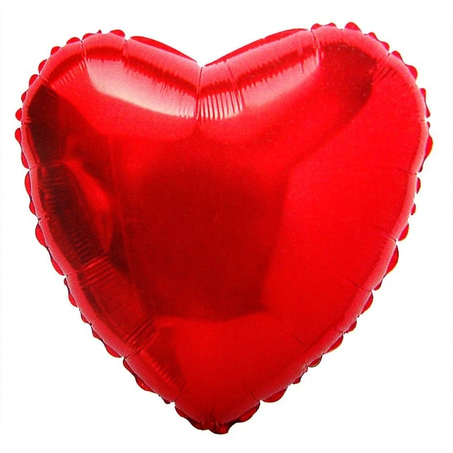 Balão Foil/Metalizado Coração 18"/45Cm - Bonequinha Preta Festas