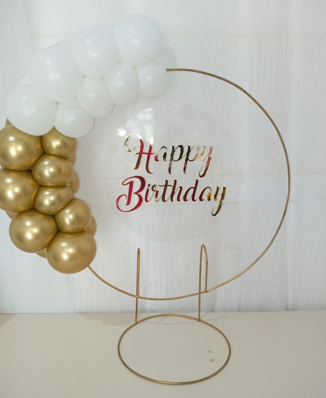 Mini Arco de Balão Metalizado Para Painel 50X50 - Bonequinha Preta Festas