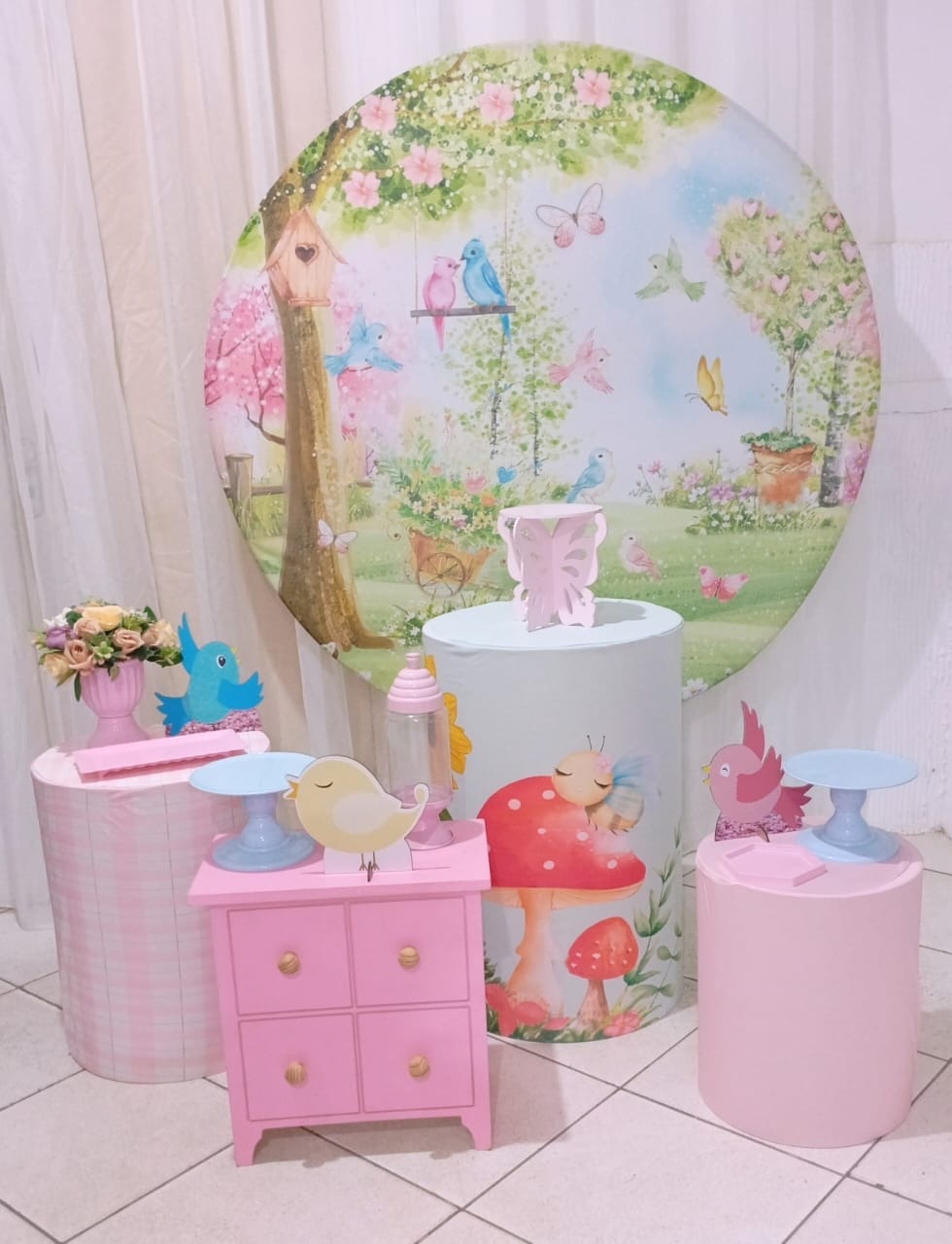 Kit Completo - Borboleta / Jardim Encantado - Bonequinha Preta Festas