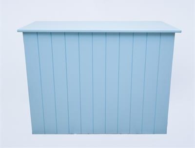 Mesa Ripada Mdf - Azul Bebê - Bonequinha Preta Festas