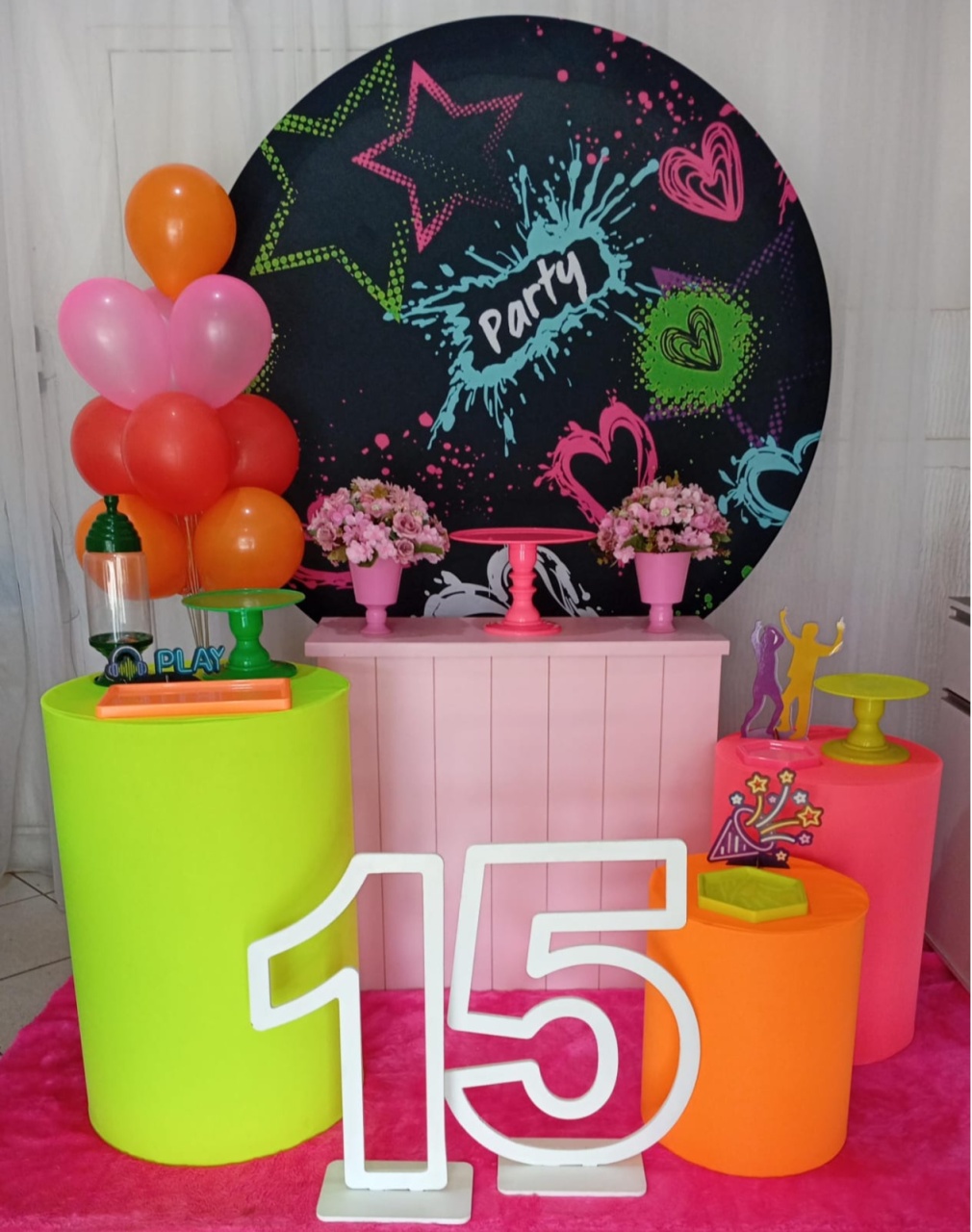 Kit Especial - Neon - Bonequinha Preta Festas