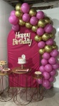 Kit Básico - Happy Birthday Painel Romano - imagem 1