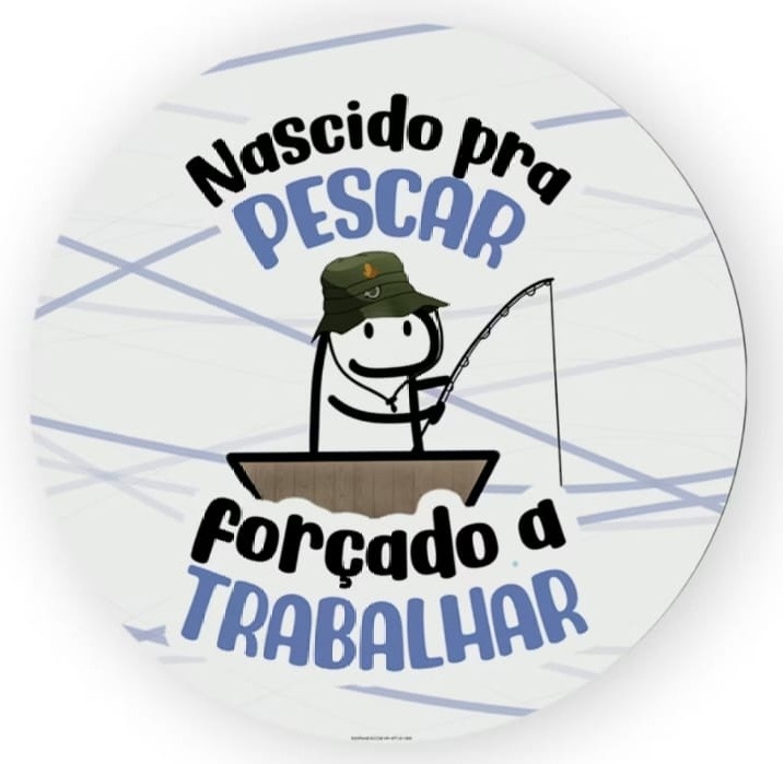 Capa Para Painel Redondo Pescaria - 1,5Mt - Bonequinha Preta Festas