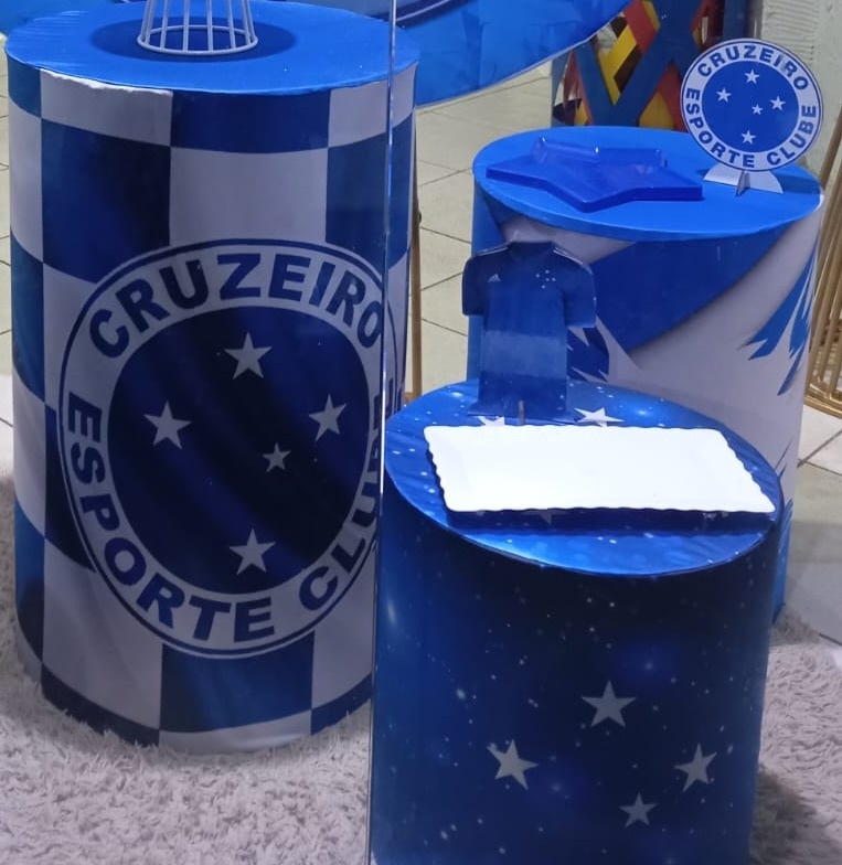 Trio de Capa Para Cilindro Cruzeiro - Bonequinha Preta Festas