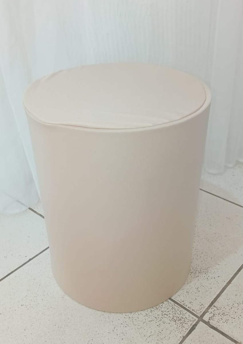 Capa Para Cilindro P - Bege Claro - Bonequinha Preta Festas
