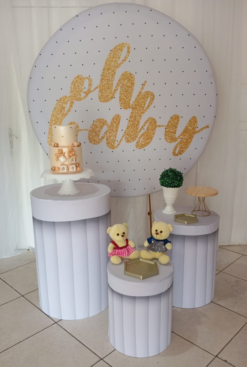 Kit Básico - Oh Baby / Chá Revelação - Bonequinha Preta Festas