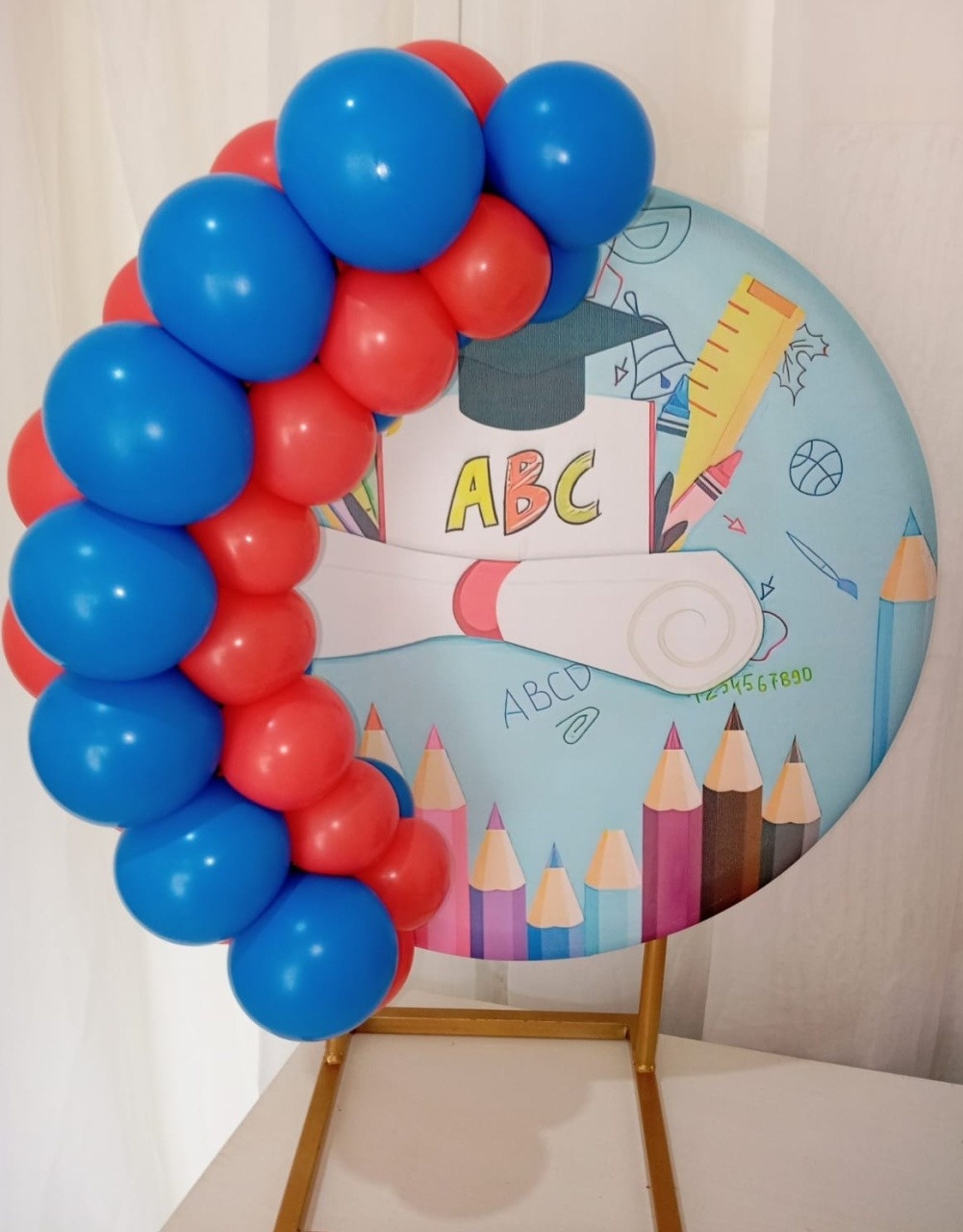 Mini Arco de Balão Para Painel 50X50 - Bonequinha Preta Festas