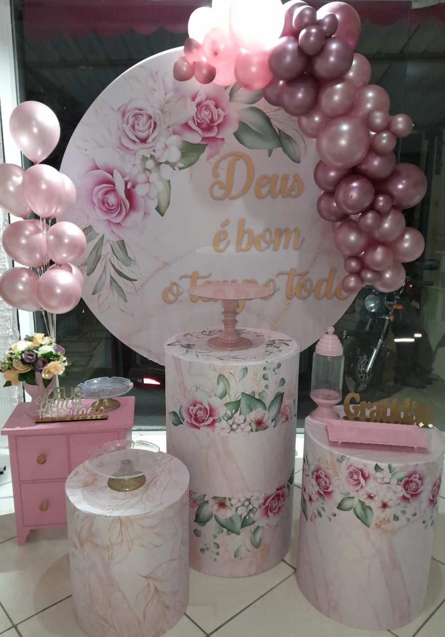 Kit Completo - Deus É Bom - Bonequinha Preta Festas