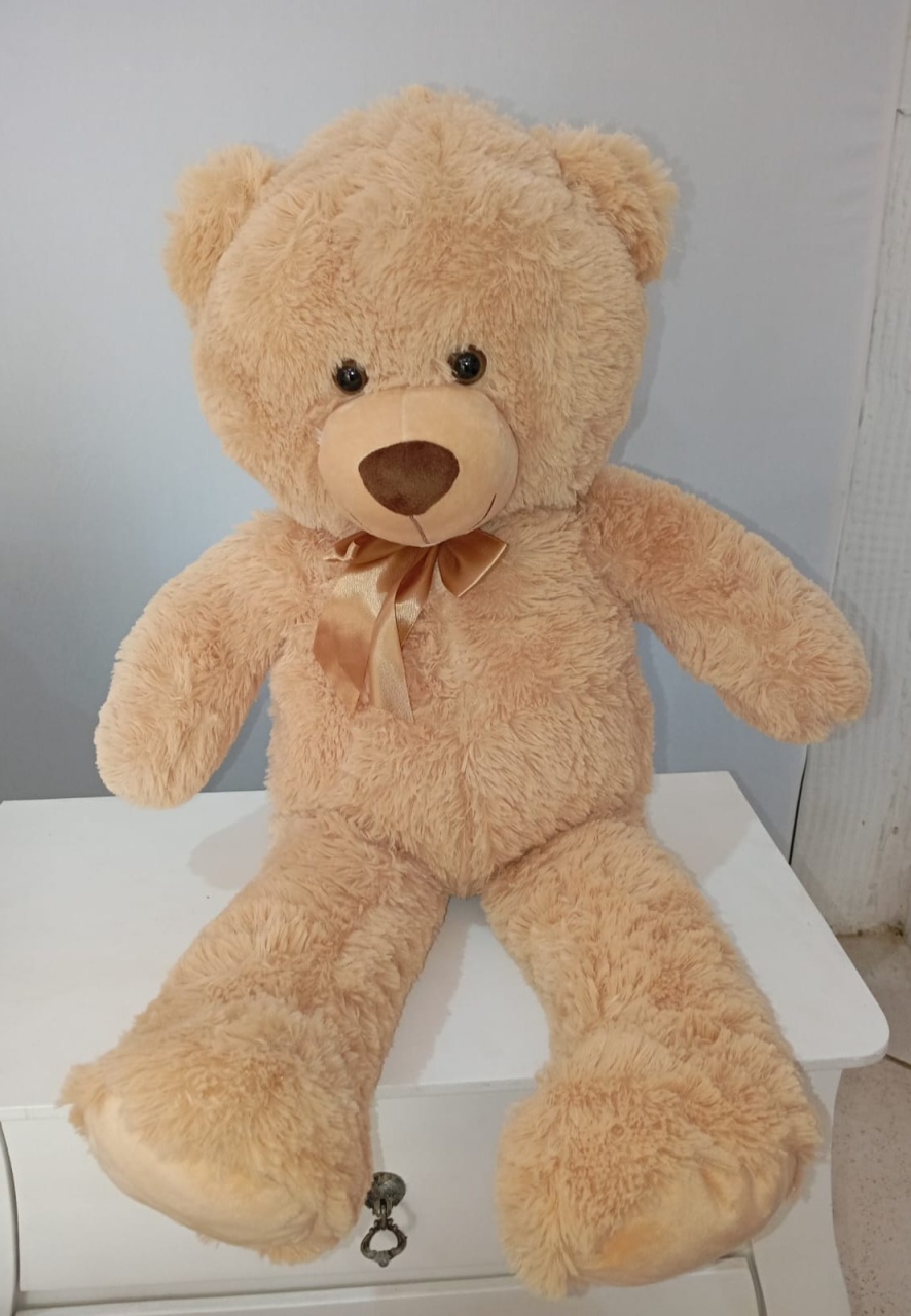 Urso de Pelúcia Grande Marrom - Bonequinha Preta Festas