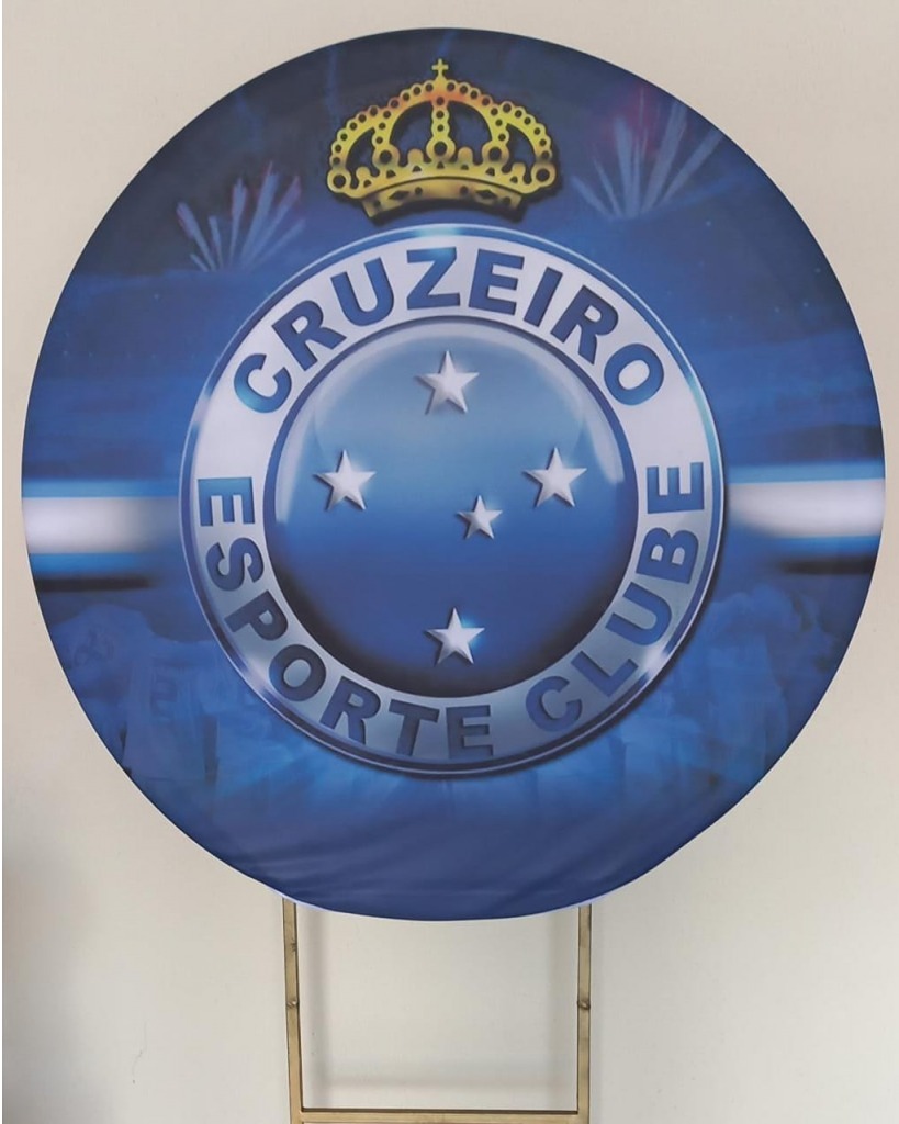 Capa Para Painel Redondo Cruzeiro 1,5Mt  - Bonequinha Preta Festas