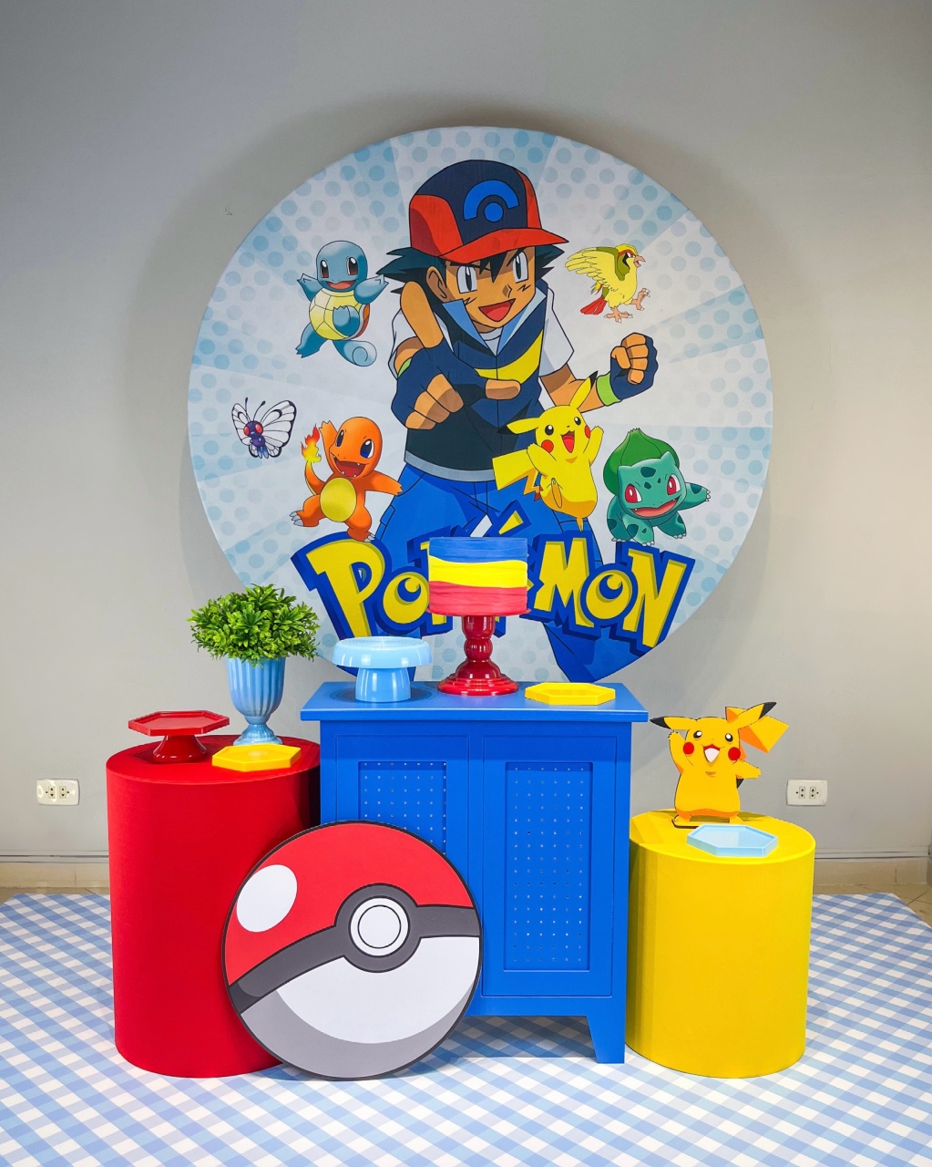 Kit Pokemon Azul - Prata - Bolando a Festa
