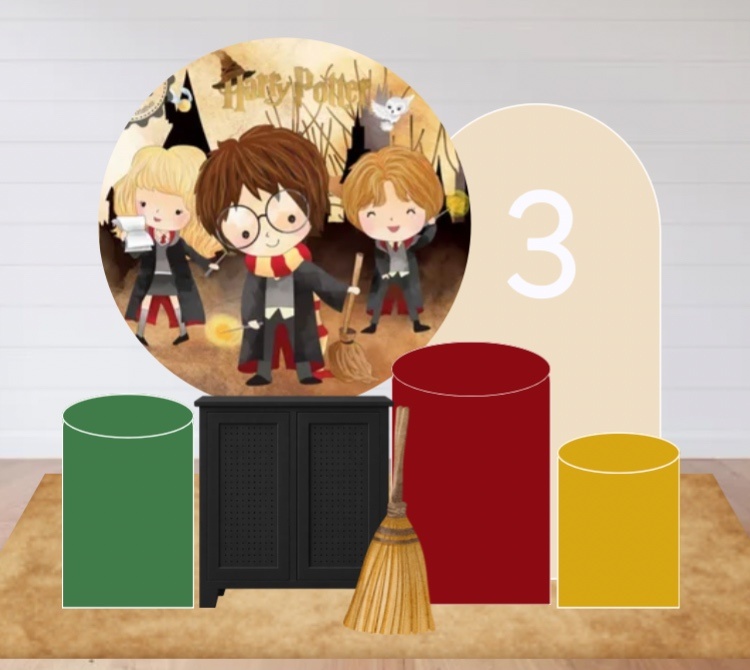 Kit Harry Potter Cute - Ouro - Bolando a Festa