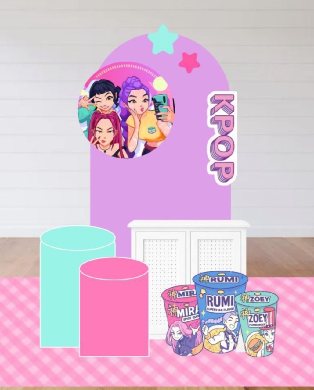 Kit Guerreiras Do K Pop - Criativo P Com Cômoda - Bolando a Festa