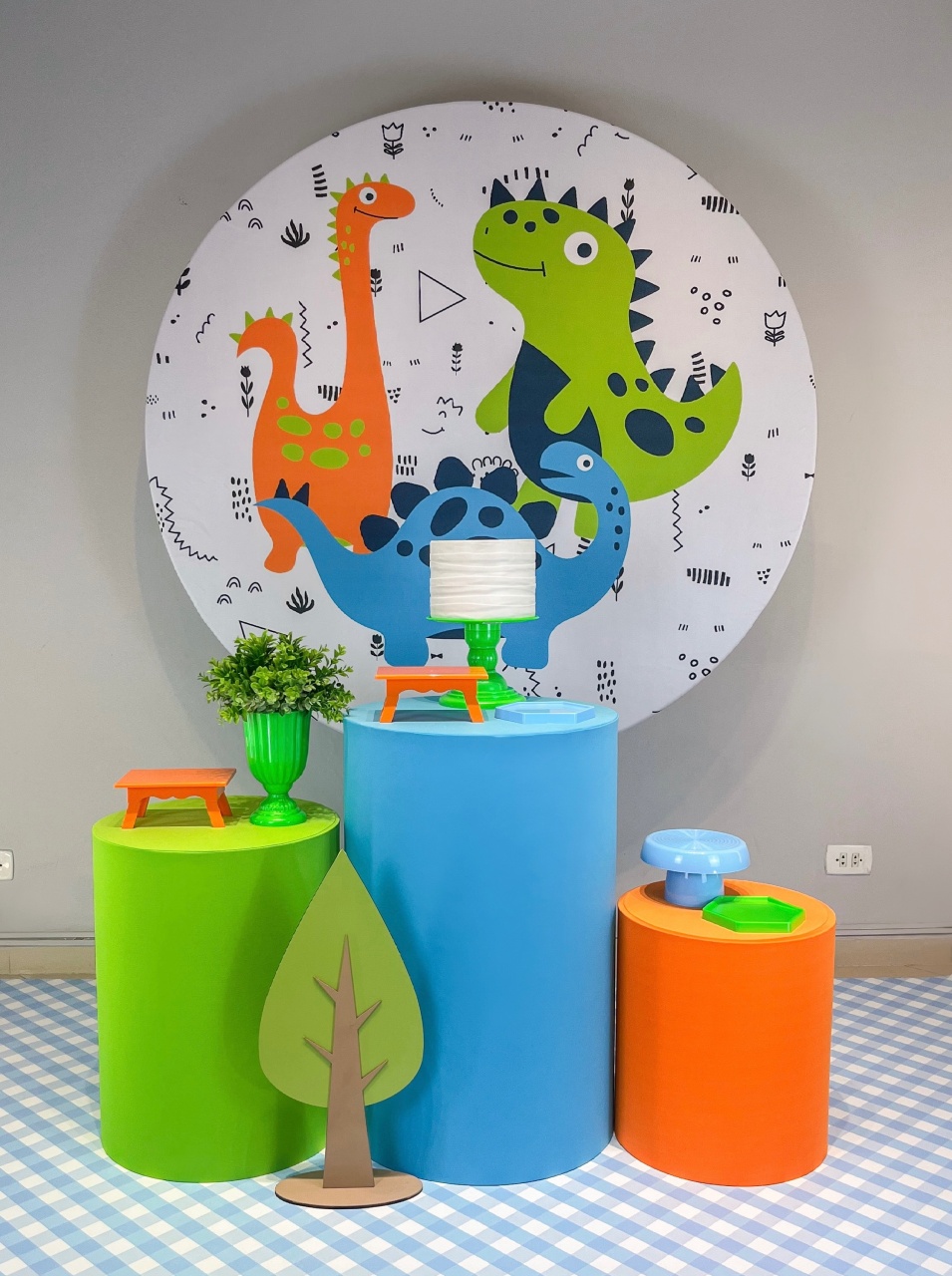 Kit Dino Baby 2 - Bronze - Bolando a Festa