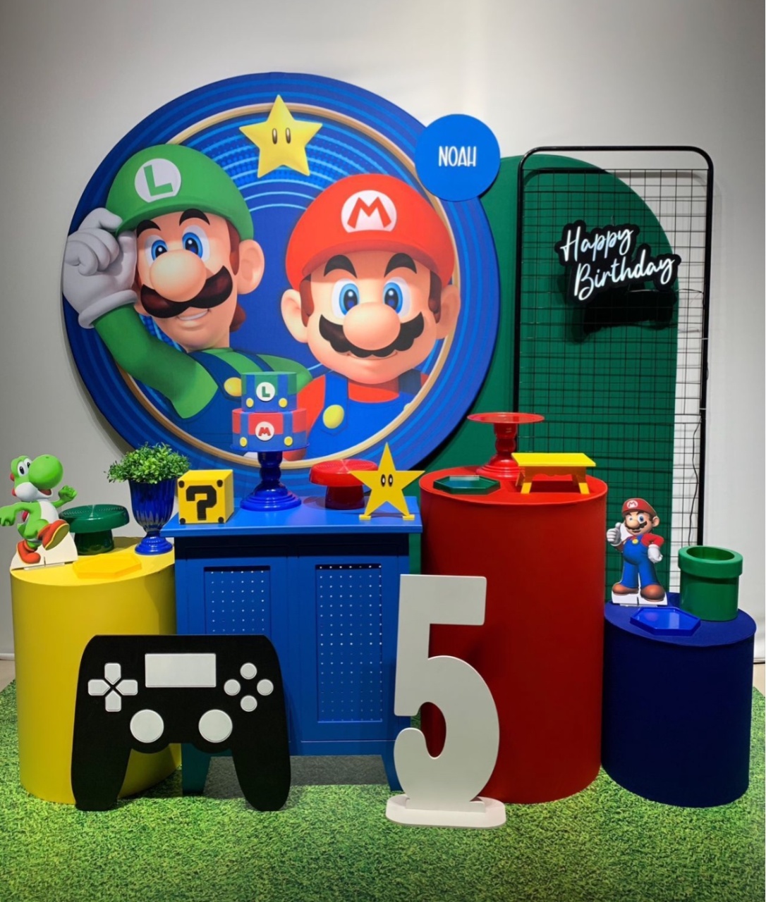 Kit Mario Bros - Ouro - Bolando a Festa
