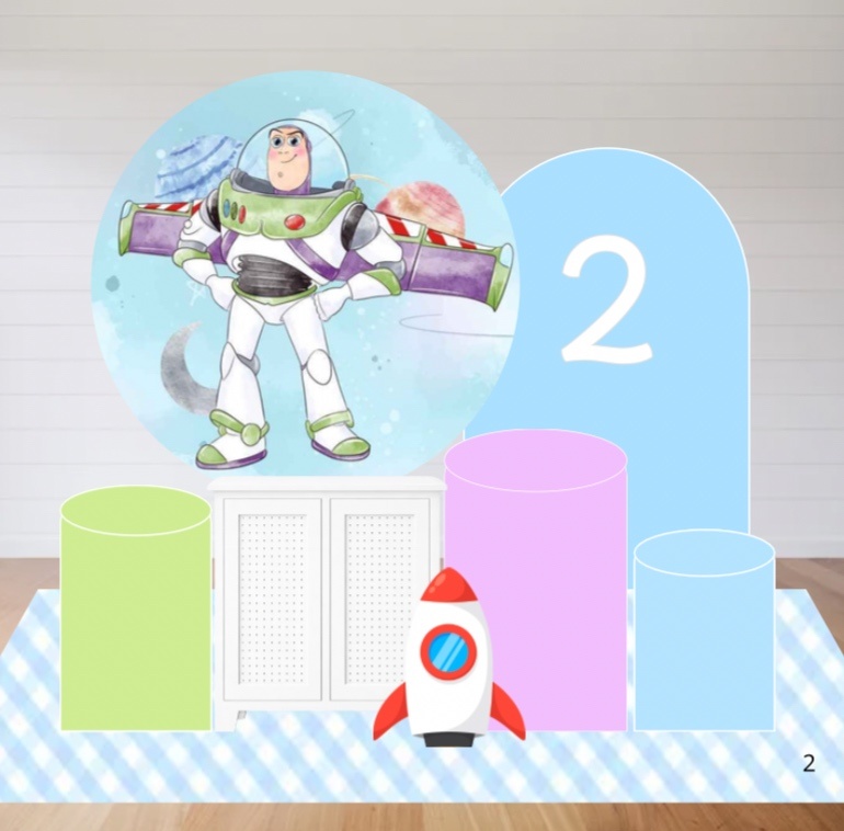 Kit Buzz Lightyear - Ouro - Bolando a Festa