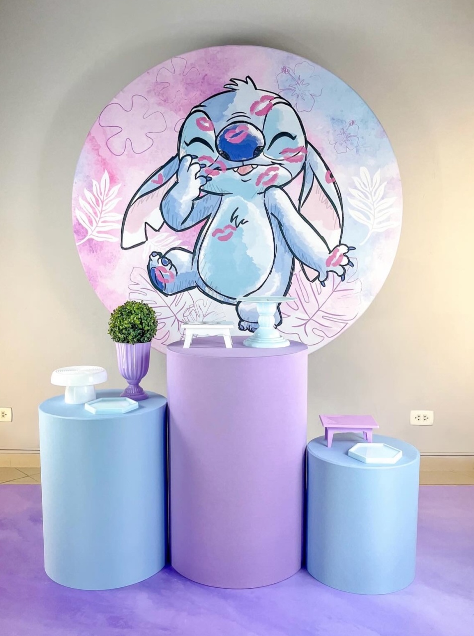Kit Stitch Lilás - Promo - Bolando a Festa