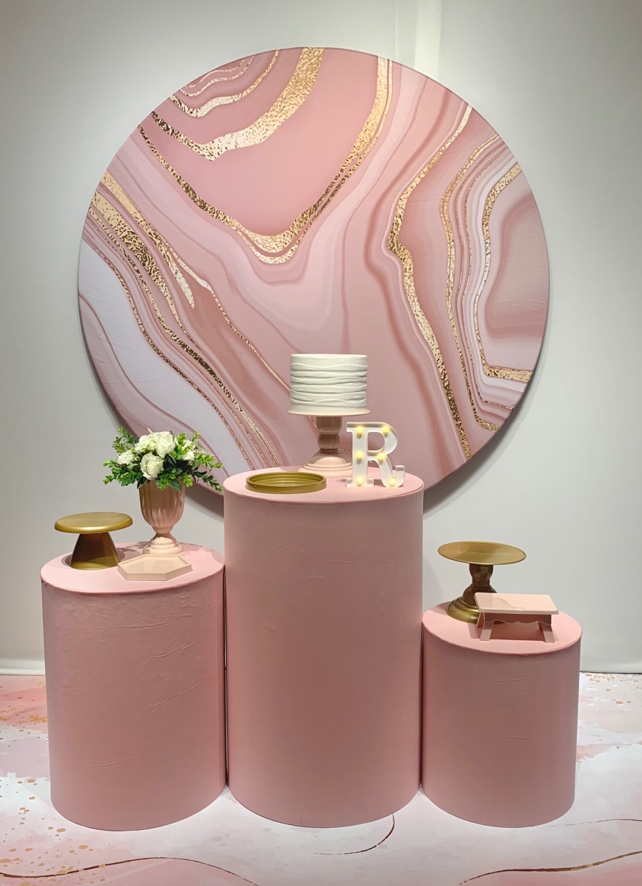 Kit Marmore Rose - Bronze - Bolando a Festa