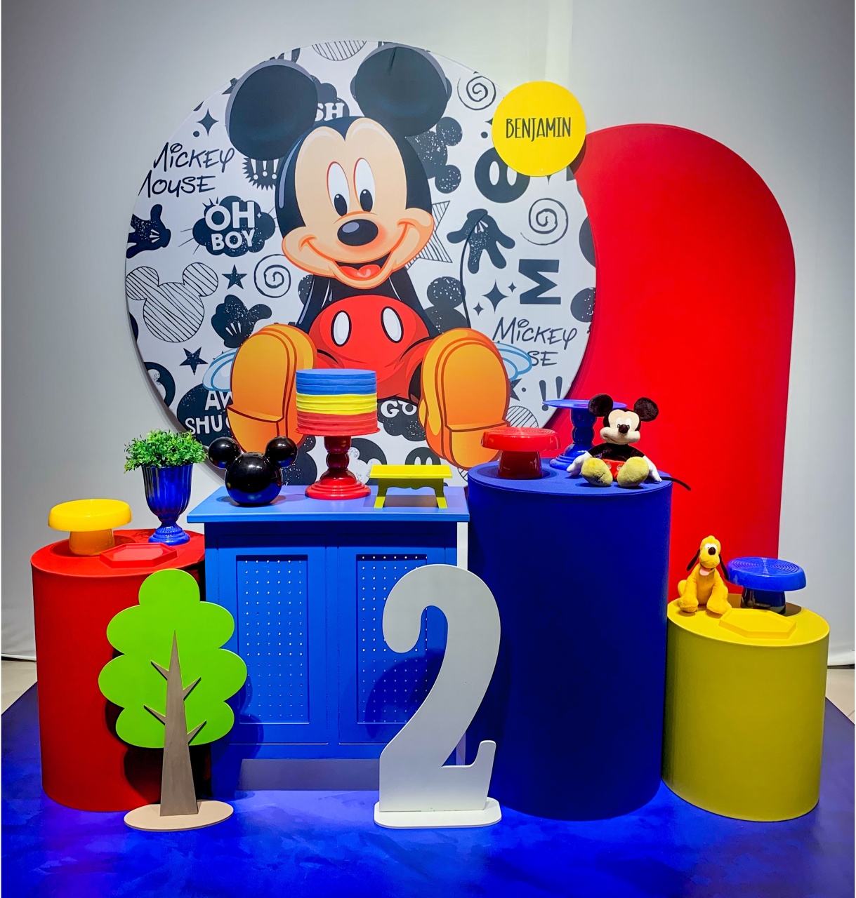 Kit Mickey 1 - Ouro - Bolando a Festa