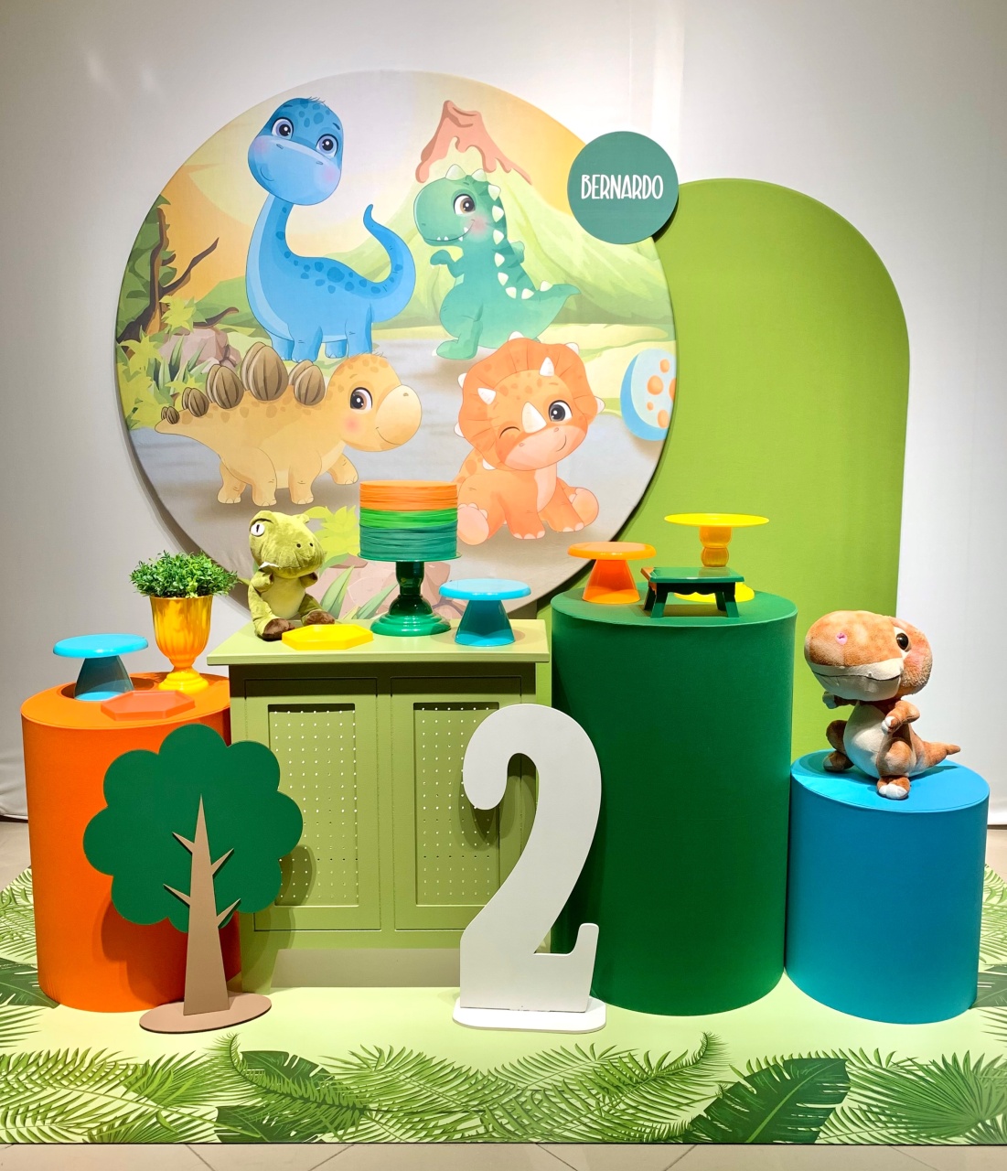 Kit Dino Baby 1 - Ouro - Bolando a Festa