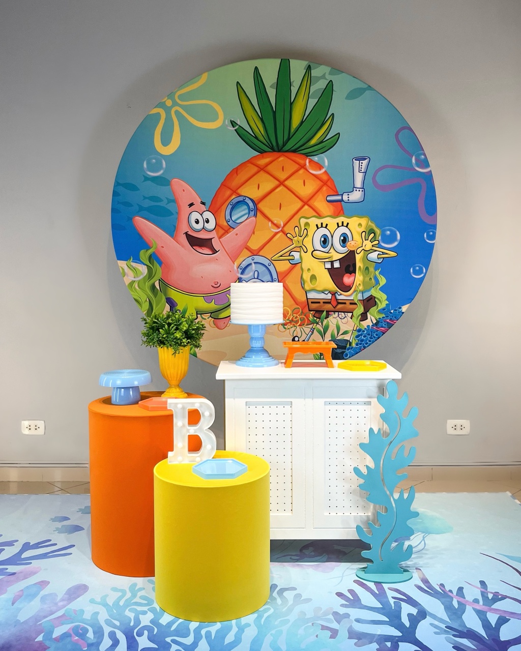 Kit Bob Esponja - Prata - Bolando a Festa
