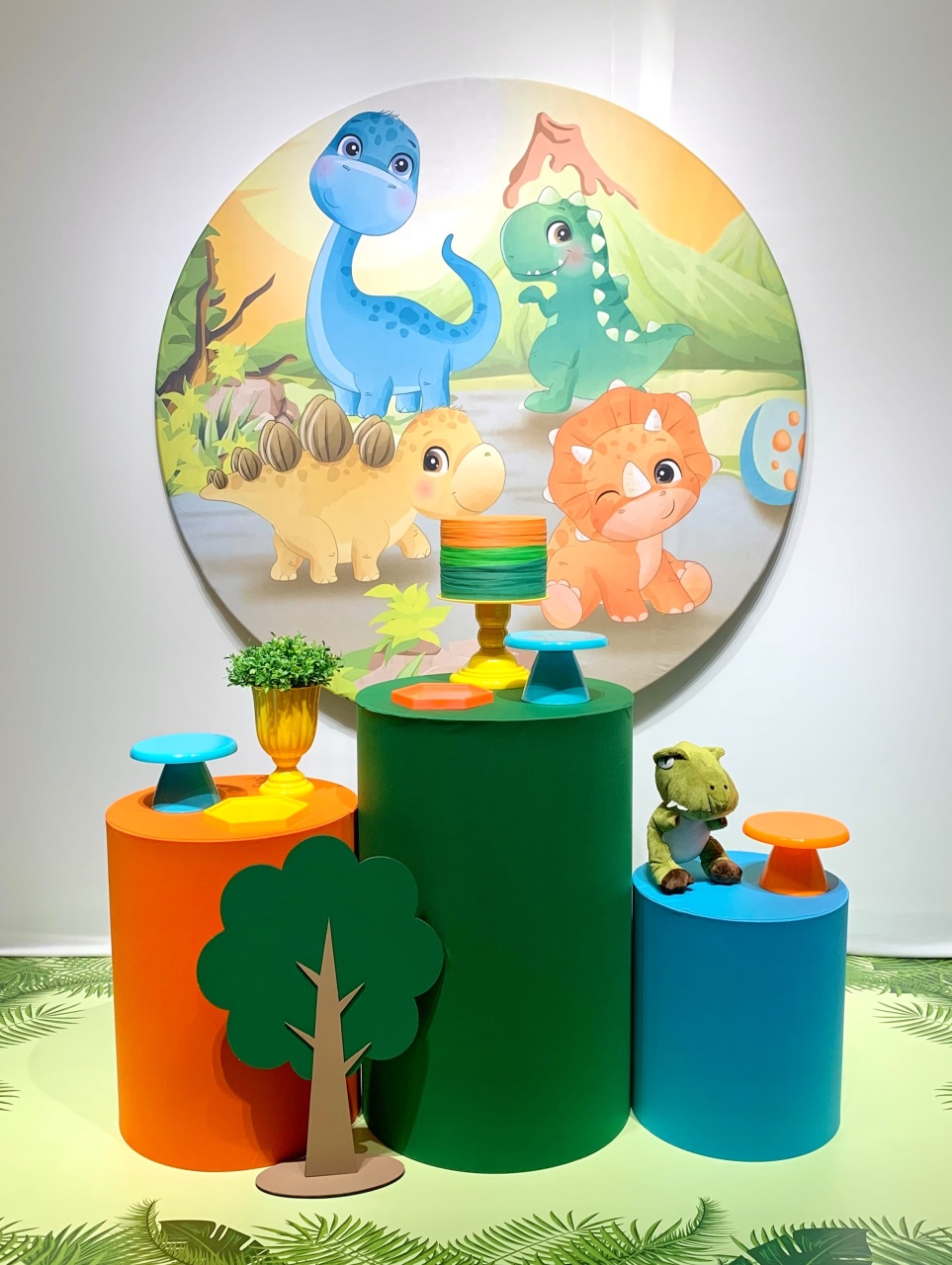 Kit Dino Baby 1 - Bronze - Bolando a Festa