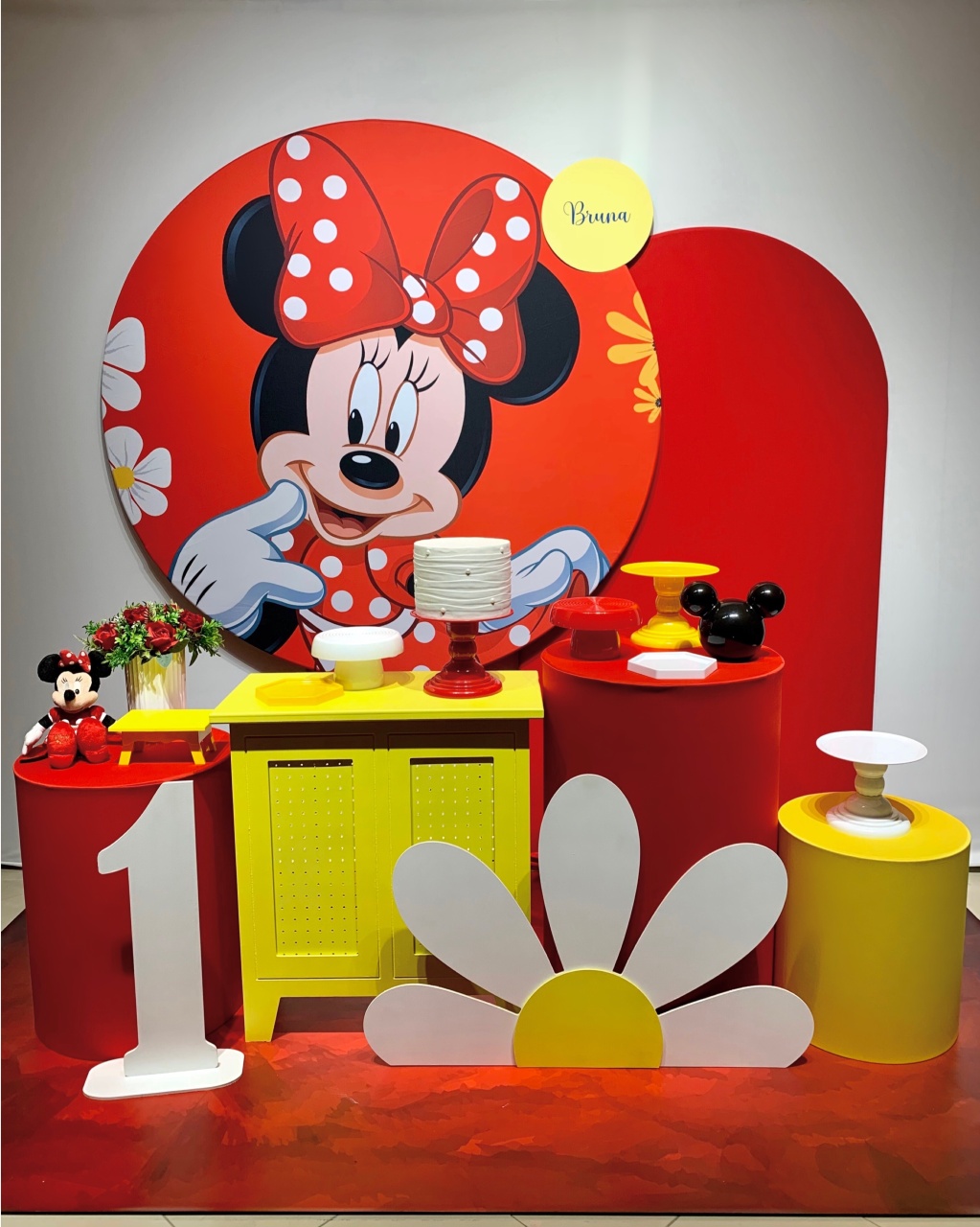 Kit Minnie Vermelha - Ouro - Bolando a Festa