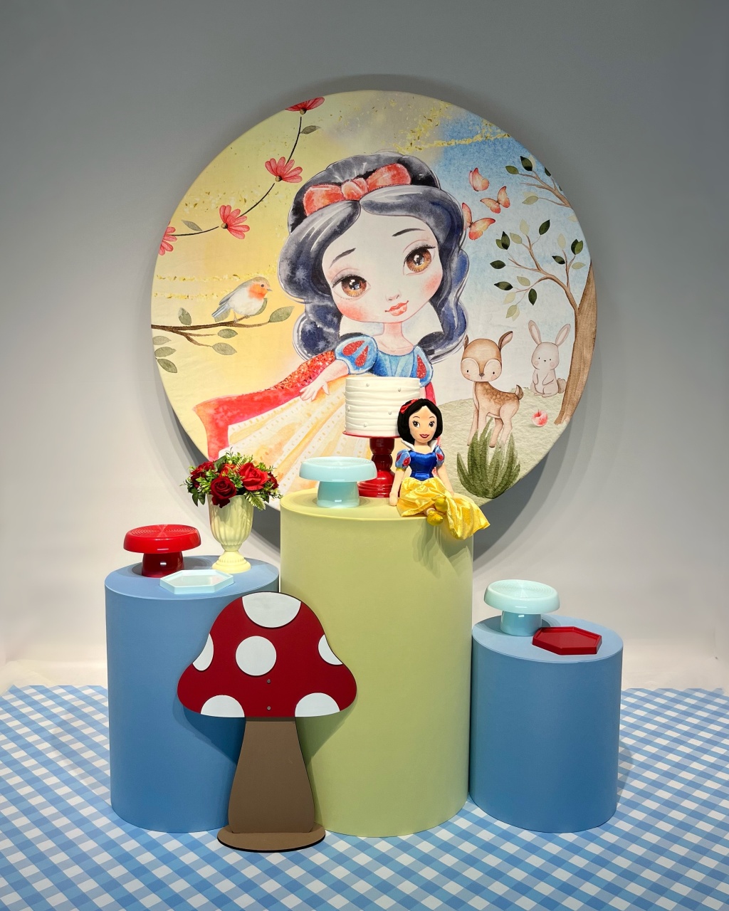 Kit Branca de Neve Porcelana - Bronze - Bolando a Festa