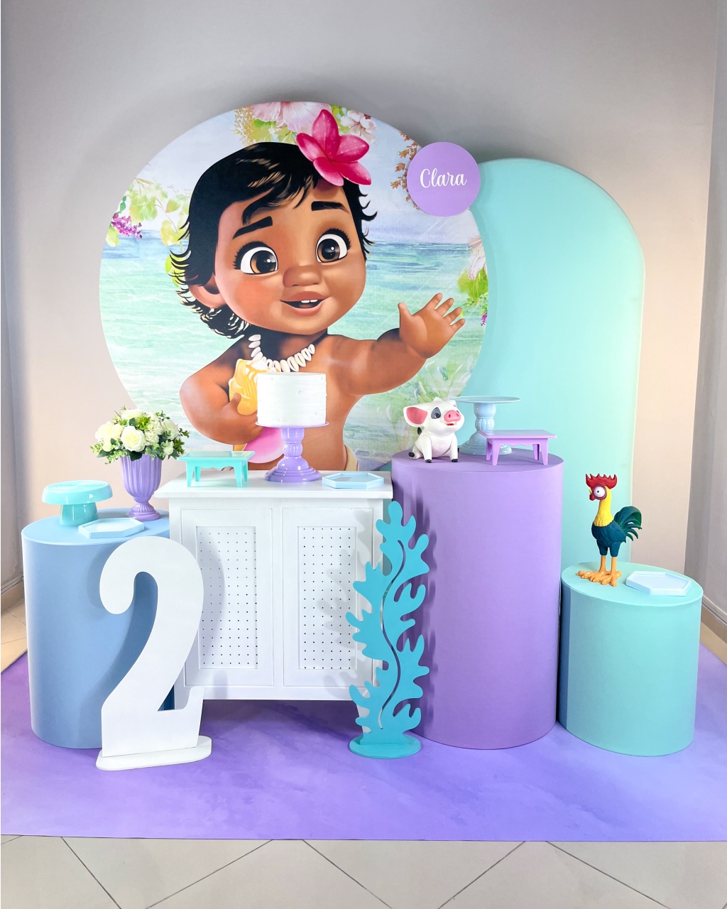 Kit Moana Baby - Ouro - Bolando a Festa