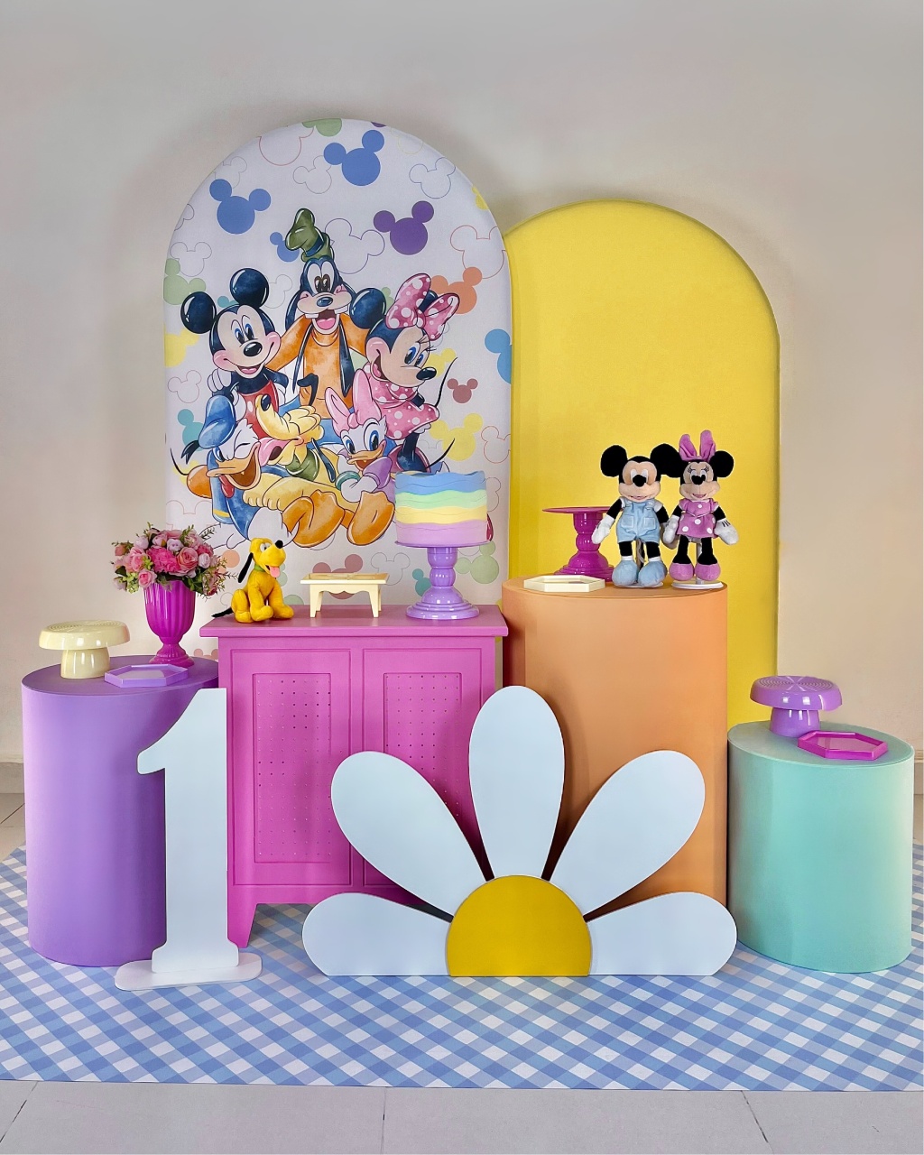 Kit Turma Do Mickey Romano - Ouro - Bolando a Festa