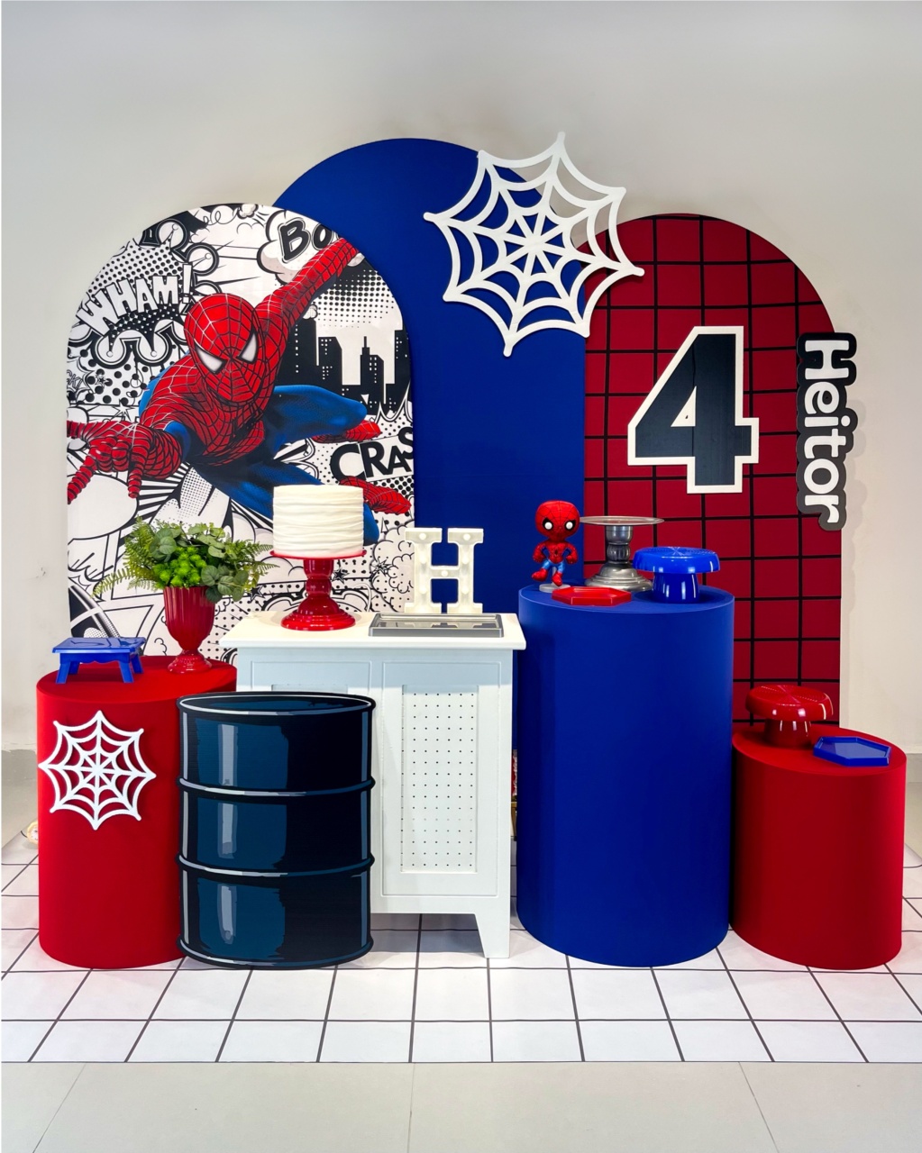 Kit Homem Aranha - Premium - Bolando a Festa