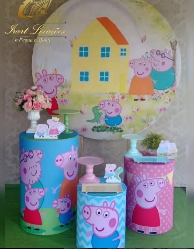 Kit 01 Pepa Pig - Irartdecorações Pegue & MONTE