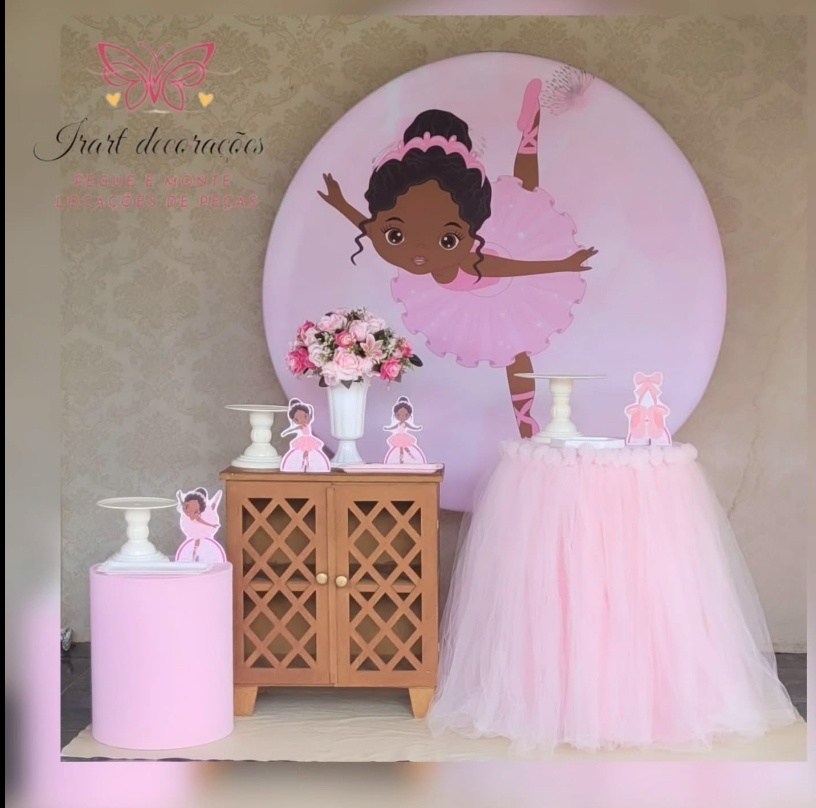 Kit Bailarina - 1 Painel - Irartdecorações Pegue & MONTE