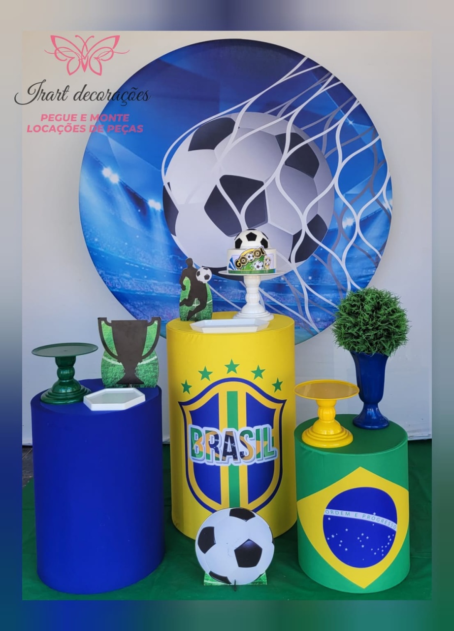 Kit 01 - Futebol Brasill - Irartdecorações Pegue & MONTE