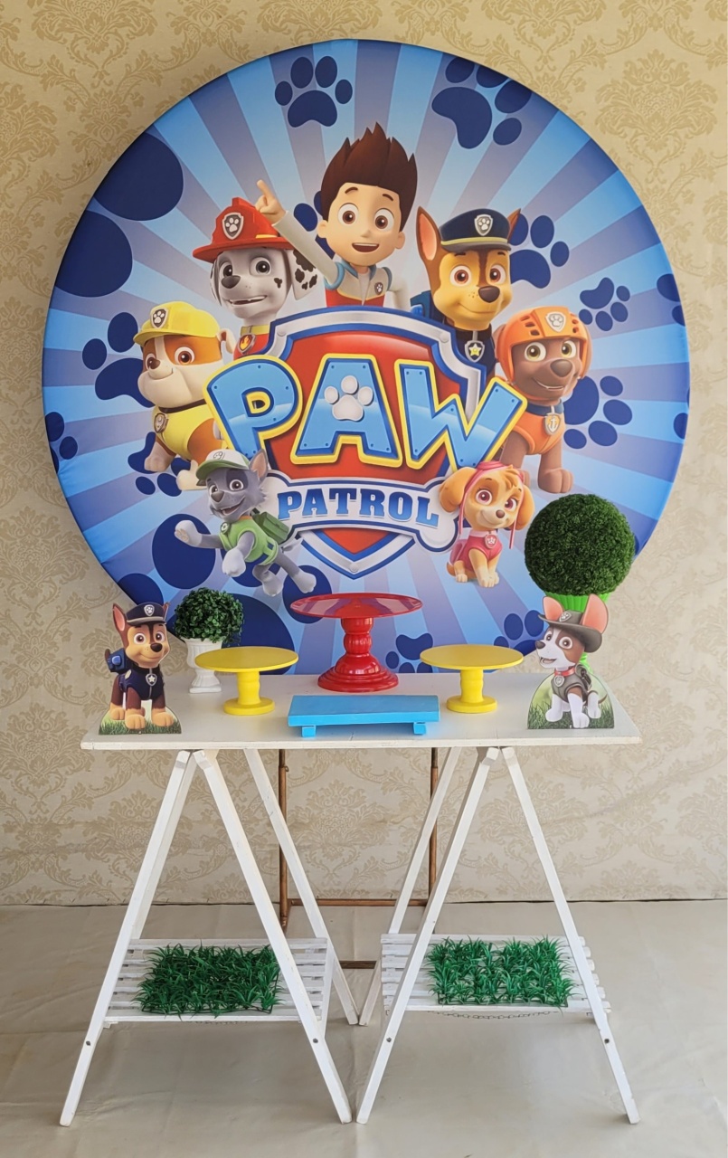 Kit 0 Mesa Cavalete Patrulha Canina - Irartdecorações Pegue & MONTE