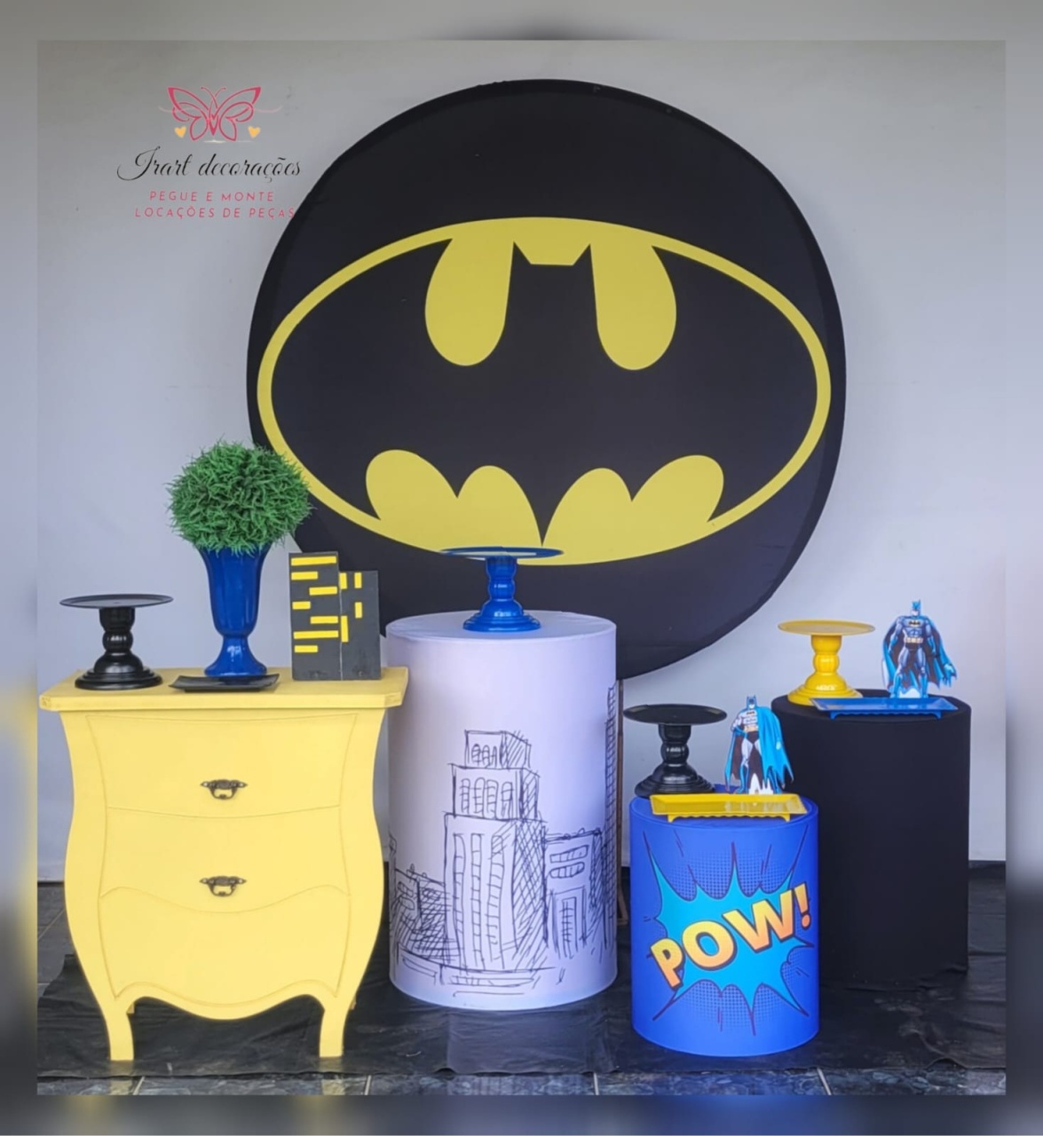 Kit 01 Batmam (Cópia) - Irartdecorações Pegue & MONTE