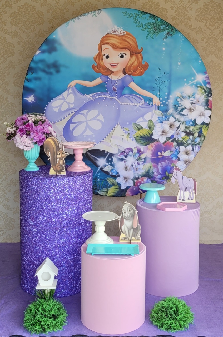 Kit 01 Princesinha Sofia  - Irartdecorações Pegue & MONTE