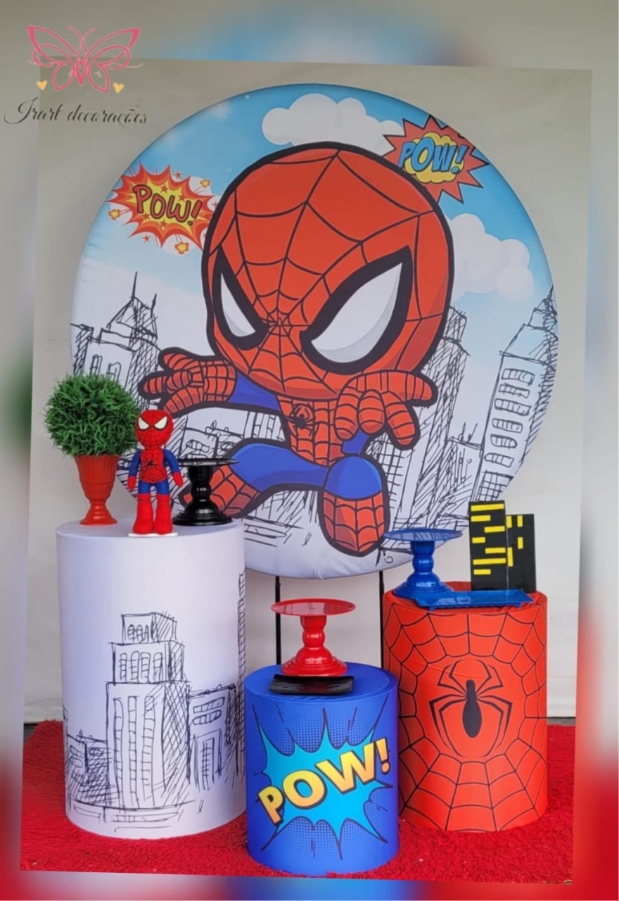 Kit 01 Homem Aranha Baby - Irartdecorações Pegue & MONTE