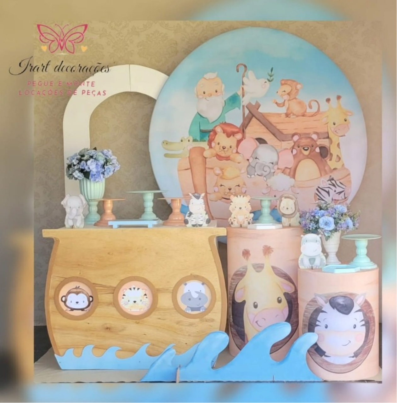 Kit Big 03 Big Arca de Noé - Irartdecorações Pegue & MONTE