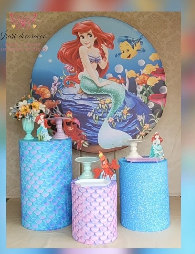 Kit 01 Pequena Sereia - Irartdecorações Pegue & MONTE