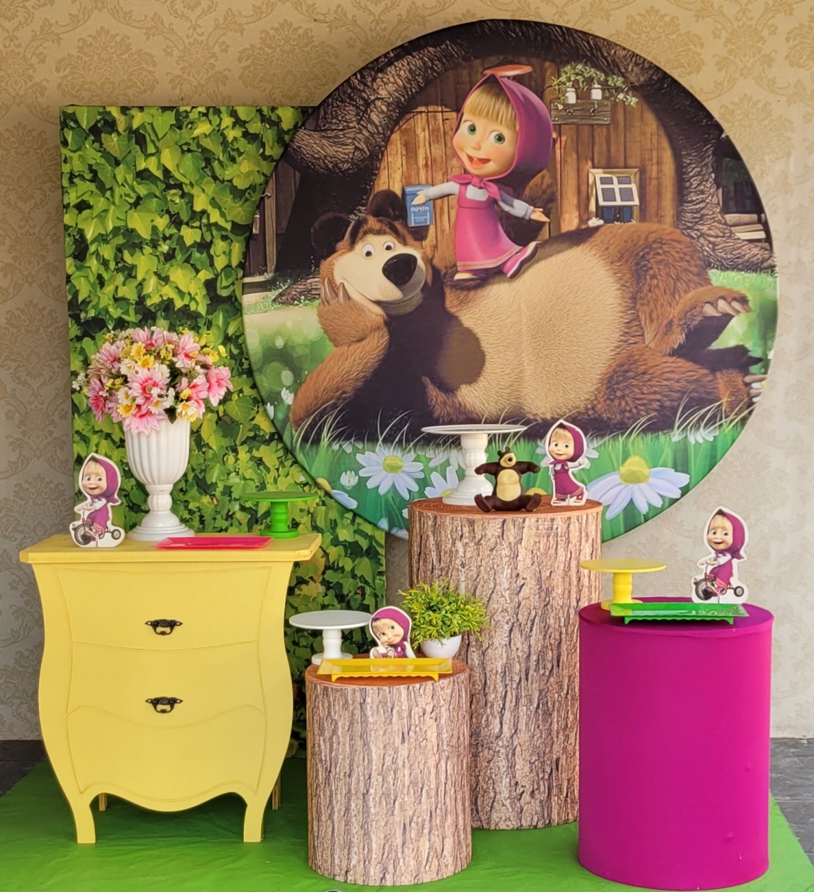 Kit 03 Big Marcha E O Urso - Irartdecorações Pegue & MONTE