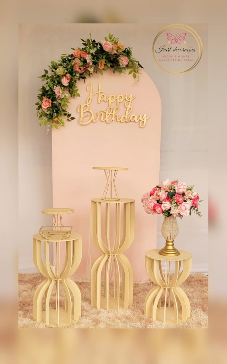 Kit Adulto Floral Romano - Irartdecorações Pegue & MONTE