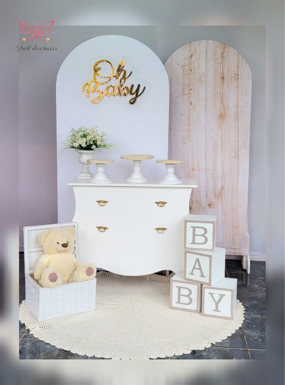 Kit 02 Romanos  Chá Revelação  - Irartdecorações Pegue & MONTE