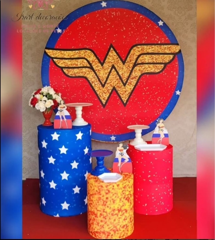 Kit 01 Mulher Maravilha - Irartdecorações Pegue & MONTE