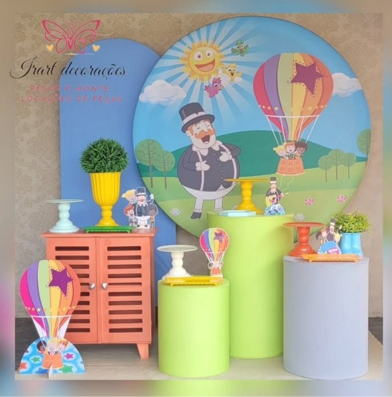 Kit 03 Big Mundo Bita - Irartdecorações Pegue & MONTE