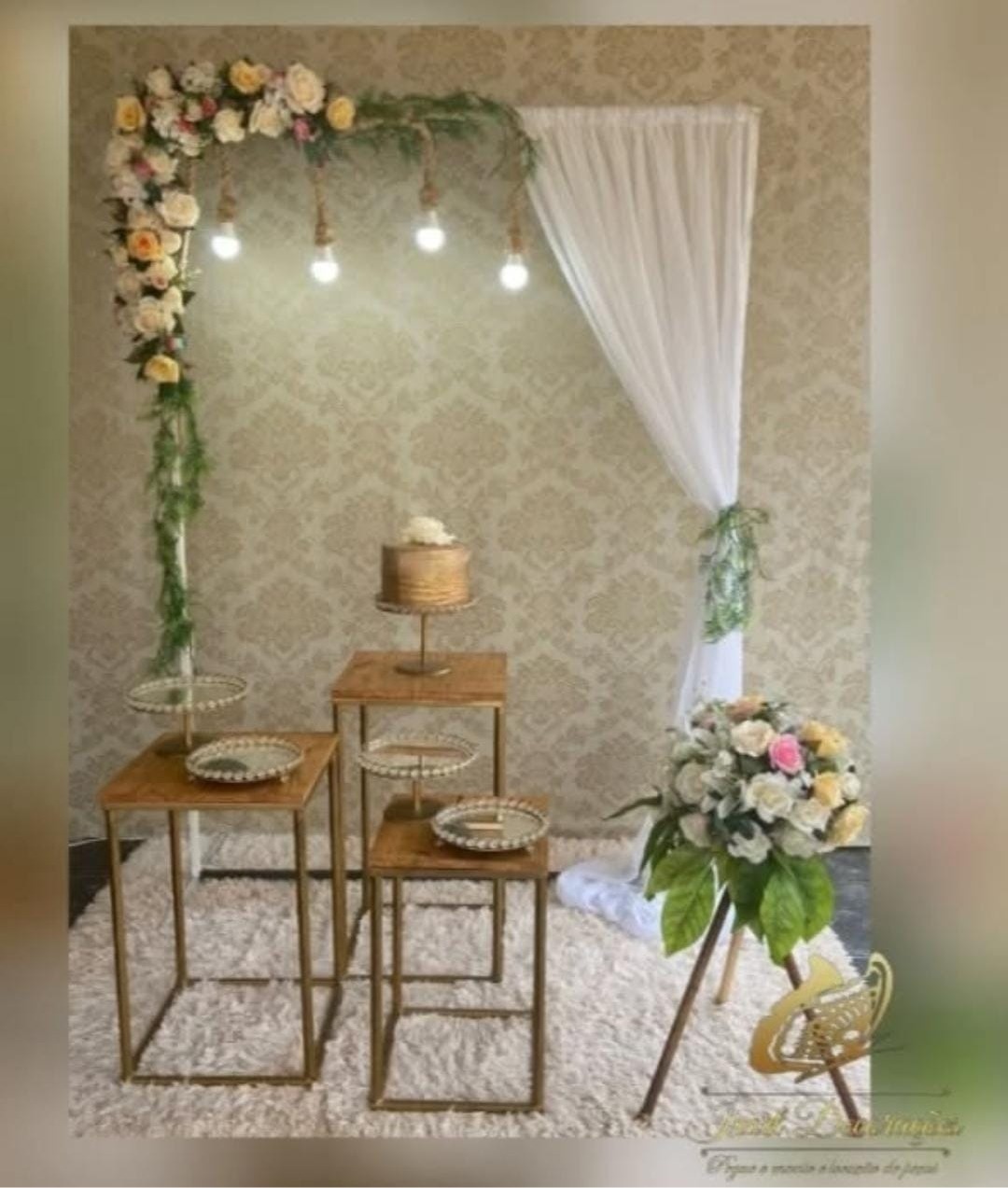 Casamento Floral Voal - Irartdecorações Pegue & MONTE