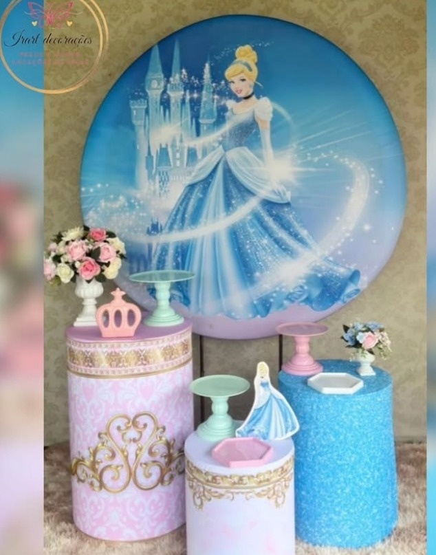 Kit 01 Cinderela - Irartdecorações Pegue & MONTE