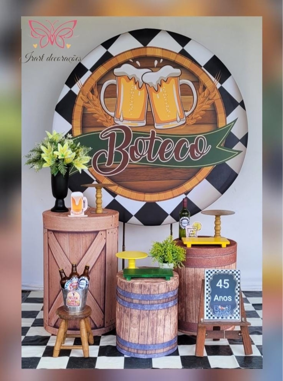 Kit 01 Boteco - Irartdecorações Pegue & MONTE