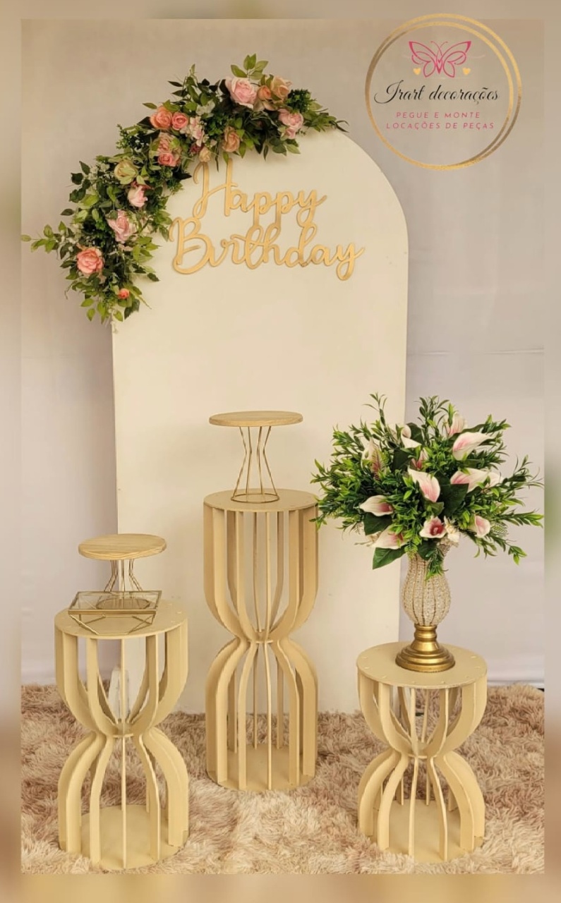 Kit  Painel Romano Floral (01 Painel - Irartdecorações Pegue & MONTE