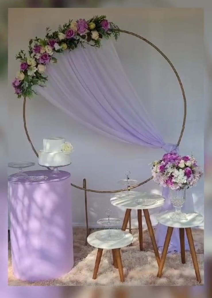 Kit Lilas Voal /Flores - Irartdecorações Pegue & MONTE